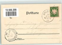 82441 W8115 Ohlstadt 1898 Lithographie Herzogstand Zugspitze Gasthaus zur Post Edelweiß