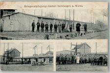 99834 O5904 Gerstungen 1915 Foto AK Kriegsversorgungs-Anstalt Gerstungen Baracken Feldpost