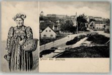 85221 W8060 Dachau - Dachauer Volkstracht Dorfstraße Verlag Ottmar Zieher-München