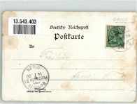 15569 O1255 Woltersdorf b Erkner 1900 - Gasthaus Rieck-Werder Blick auf Schleuße