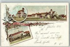 88339 W7967 Reute b Aulendorf, Württ 1898 Lithographie Kloster