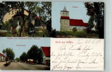 16816 O1951 Stöffin 1918 - Gräflich Königsmark'sches Rittergut Dorfstraße Dorfkirche