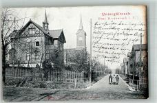 08228 O9706 Rodewisch 1903 - Untergöltzsch Dorfstrasse Villa Dorfkirche