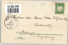 83119 W8201 Obing 1905 Lithographie Kriegerdenkmal Gasthaus zur Post Haus Schuhbeck Arzthaus