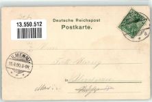 59423 W4750 Unna 1900 Lithographie Hotel Niemeyer