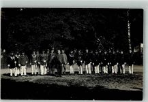 04571 O7209 Rötha Foto AK Schützenverein a. d. Obstweinschänke Gruppenaufnahme