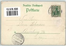 16766 O1421 Sommerfeld b Velten 1899 Lithographie / Mondschein Büttelturm Rathaus St. Magdalen-Kirche St. Nicolaikirche