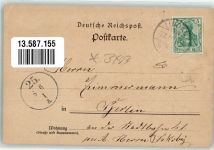 39264 O3401 Lindau , Anh Lithographie Burg Lindau Bahnhof Dorfkirche