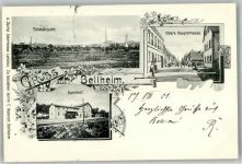 76726 W6729 Bellheim 1901 - Adelskorrespondenz Obere Hauptstraße Bahnhof