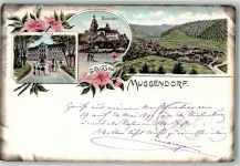 91344 W8551 Muggendorf , Oberfr 1899 Lithographie Kurhaus Tüchersfeld