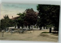 99887 O5801 Gräfenhain , Thür - Gasthaus Schützenhof Gartenwirtschaft Hund