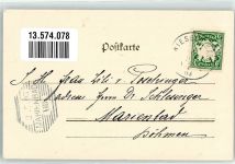 94227 W8372 Buchenau , Niederbay 1903 Passepartout Adelskorrespondenz Schloss Buchenau