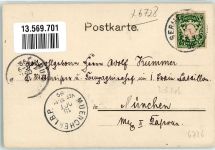 76726 W6728 Germersheim 1899 Lithographie Kaserne Zoller Ludwigstraße Kaserne Theobald Bahnhof Ludwigstor