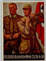 NSDAP Kreistreffen Festkarte Propaganda WK II 1938 BOAKC