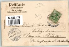 79871 W7821 Eisenbach Hochschwarzwald 1905 Prägedruck Eisenbach Rehbock Auerhahn Passepartout