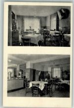 65439 W6093 Flörsheim am Main Foto AK Gasthaus-Cafe Schützenhof Gastraum
