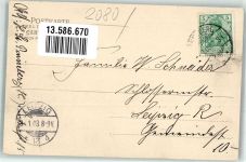 25421 W2080 Pinneberg 1903 - Bahnhofstrasse Villen