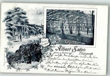 01737 O8223 Tharandt 1900 - Hotel-Gasthaus Albert-Salon Garten