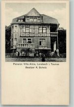 65719 W6238 Lorsbach , Taunus Foto AK Pension Villa Alma