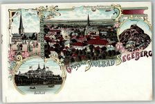 23795 W2360 Bad Segeberg Lithographie Soolbad Kalkberg
