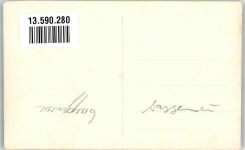 76571 W7560 Gaggenau Privatfoto AK Ortsstrasse Friseurgeschäft Schuhhandlung Ort handschriftlich