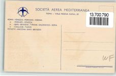 Roma Rom Societa Aerea Mediterranea Künstlerkarte Flugtag BOAKC