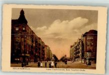 10115 W1000 Neukölln - Kaiser Friedrichstrasse Ecke Teupitzerstrasse Strassenbahn Litfaßsäule Gasthaus