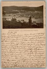 W6900 Heidelberg , Neckar vom Philosophenweg Schloss Vorläufer 1889 BOAKC