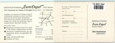 77716 W7612 Fischerbach Klapp AK Gasthaus Zum Engel