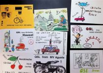 Lot mit 25 AK wenige mehrfach Qsl-Karte Posten 21 bis 100 AK