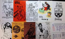 Lot mit 25 AK wenige mehrfach Qsl-Karte Posten 21 bis 100 AK
