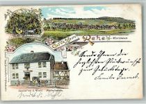 56479 W5439 Rehe 1901 BOAKC Lithographie Gasthaus Diehl Posthaltestelle Postkutsche