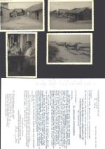 FOTO KEINE AK Lot mit 4 Fotos mit 2 Briefen ca 1957