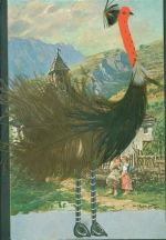 Vogel mit echten Federn Collage
