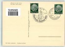 Porträt Sonderstempel Männer der Zeit Nr 91 Hitler