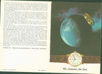 Grenchen Werbung Eterna AG Uhrenfabrik Armbanduhr Planet Stundenplan KEINE AK Uhr Klapp AK