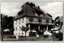96349 W8645 Steinwiesen Foto AK Pension Zeuss Garten Liegestühle