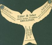 Kreuzlingen Eder & Isler Schucreme Glanzfett Bleichmittel Metallplatten an den Flügelenden Schwalbe KEINE AK