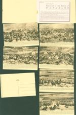 Waterloo Kleinposten bis 20 Lot mit 12 AK Schlachtszenen 1815 Chronik Originalumschlag