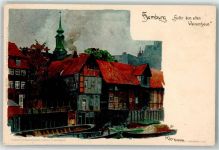 W2000 Hamburg Hinter dem alten Waisenhaus Velten Verlag 181 Kley, H. 1899 Lithographie