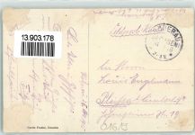 01619 O8404 Röderau 1915 - Kirche Pfarrhaus