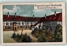 92655 W8484 Grafenwöhr Künstlerkarte Truppenübungsplatz Mannschaftsbaracke E. Felle