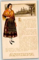 Saragossa Zaragoza Aspirin Tracht El Pilar Motiv Spanien Werbe AK