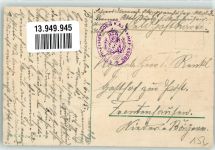 Kaiser Wilhelm II Fahnen Feldpost Fuhrpark Kolonne 3 1 Armee Korps Patriotik WK I, Deutschland 1915 Prägedruck