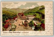 72250 W7605 Bad Peterstal 1902 Lithographie