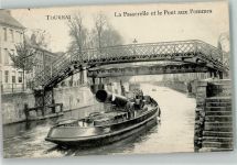 Tournai 1917 - Brücken umgeklappter Schornstein