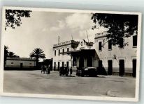 Sousse 1939 Foto AK Bahnhof Auto