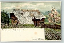 Verlag Seeger Schwarzwaldhaus auf AK Daur, H. 1897 Lithographie / Künstlerkarte