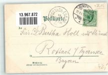 77723 W7614 Gengenbach 1900 Lithographie / Künstlerkarte sign. Münch Obertor Verlag Johannes Eichlepp