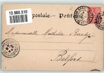Nr. 11 sign. Kauffmann Brauchtum Le soir des vendanges Weinlese Trachten Elsass 1902 Künstlerkarte